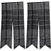 Gray Tartan Kilt Socks Flashes