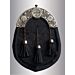 Antique Cantle Black Calfskin Full Dress Sporran