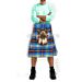 Bell of the Borders Tartan Kilt With Fox Fur Full Dress Sporran