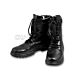 Black Leather Ghillie Boots