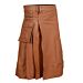 Brown Leather Utility Kilt
