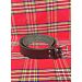 Celtic Embossed Leather Double Prong Kilt Belt