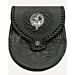 Clan Crest Badge Leather Sporran