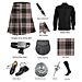 Douglas Grey Tartan Kilt Outfit Package