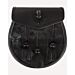 Half Dress Black Cow Hide Skin Semi Dress Sporran