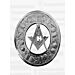 Masonic Fly Plaid Brooch