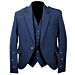 Navy Blue Argyle Tweed Jacket