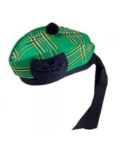 Irish Tartan Scottish Glengarry Kilt Hat
