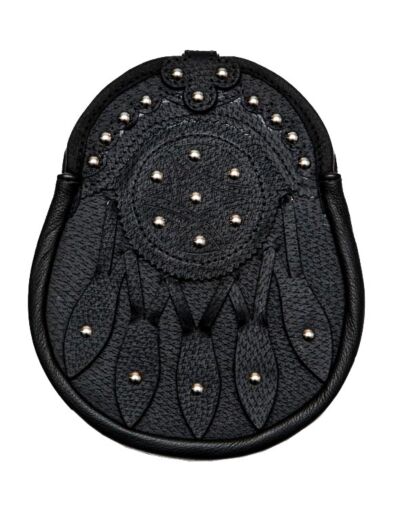 Black Leather Hunting Sporran