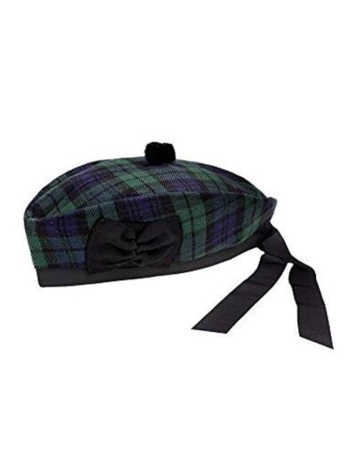 Black Watch Tartan Glengarry Scottish Hat