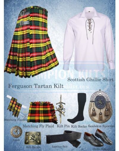 Buchanan Tartan Casual Kilt Outfit