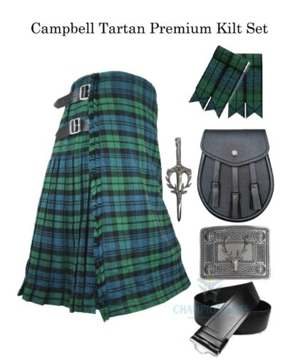 Campbell Tartan Premium Kilt Set