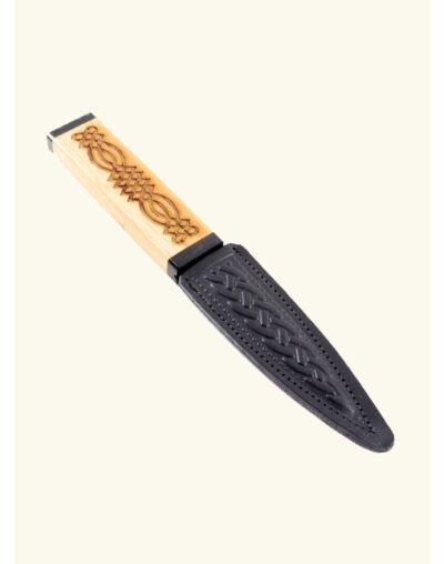 Celtic Knot Oak Sgian Dubh Knife