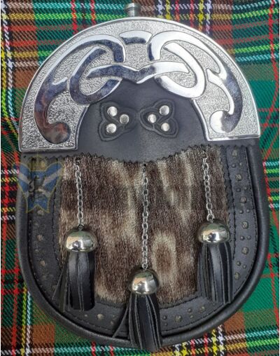 Chrome Cantle Seal Skin Sporran