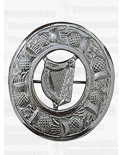 Harp Fly Plaid Brooch