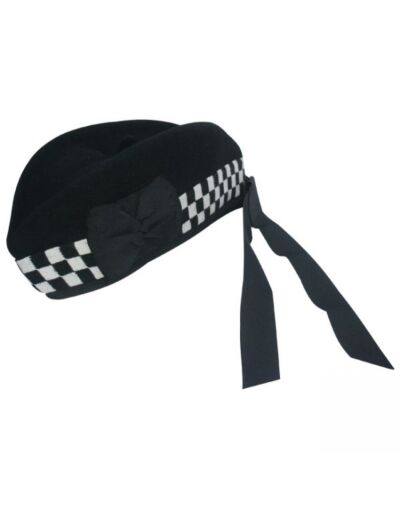 Black and White Scottish Hat