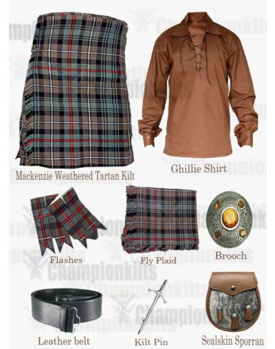 Mackenzie Weathered Tartan Kilt Package