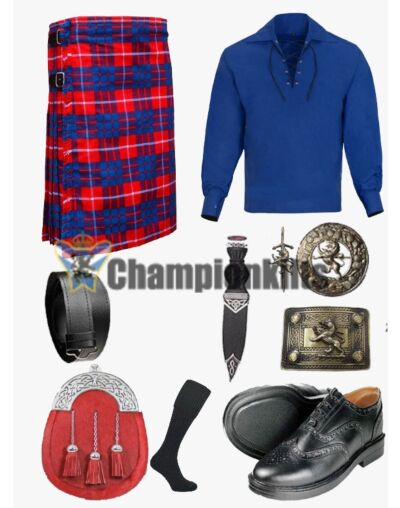 Red Hamilton Tartan Kilt Deal