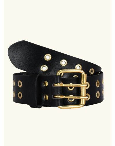 Scottish Double Prong Brown Kilt Belt