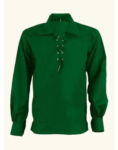 Scottish Green Kilt Ghillie Shirt