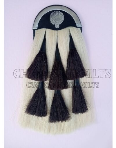 Scottish White Horse Hair Sporran