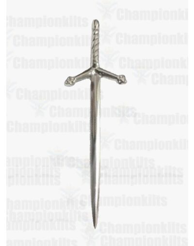 Silver Claymore Kilt Pin