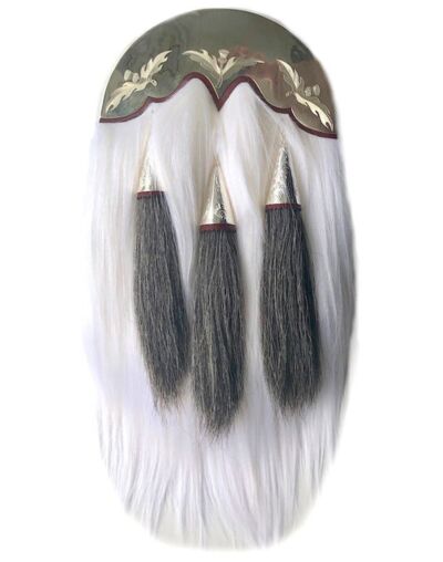 Silver Plan Cantle Horse Hair Sporran