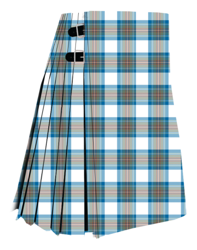 Stewart Muted Blue Tartan Kilt