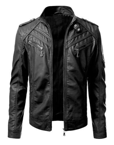 Stylish Black Leather Jacket
