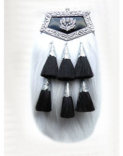 Thistle Cantle Whit Horse Hair Sporran