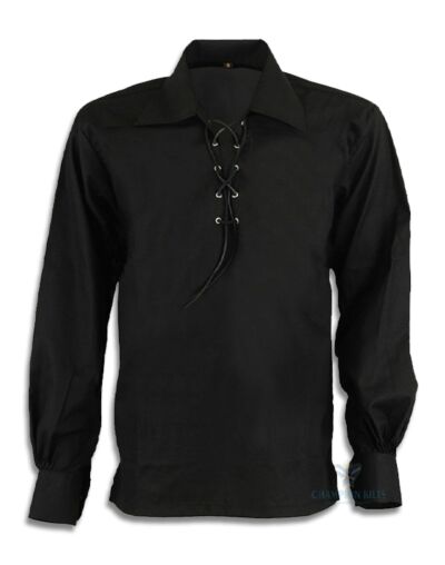 Black Jecobite Traditional Ghillie Shirt