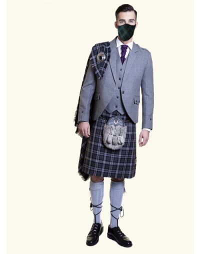 Wedding Tweed Kilt Outfit For Men